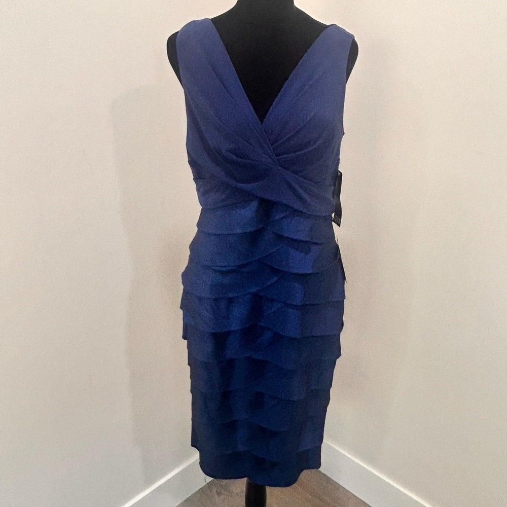 NWT Adrianna Papell blue dress sz 8
